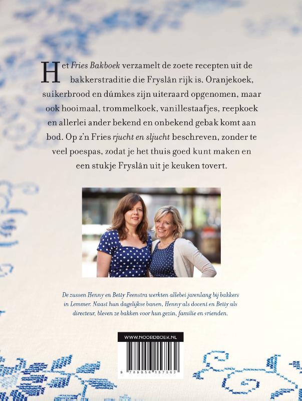 Achterkant van Fries Bakboek