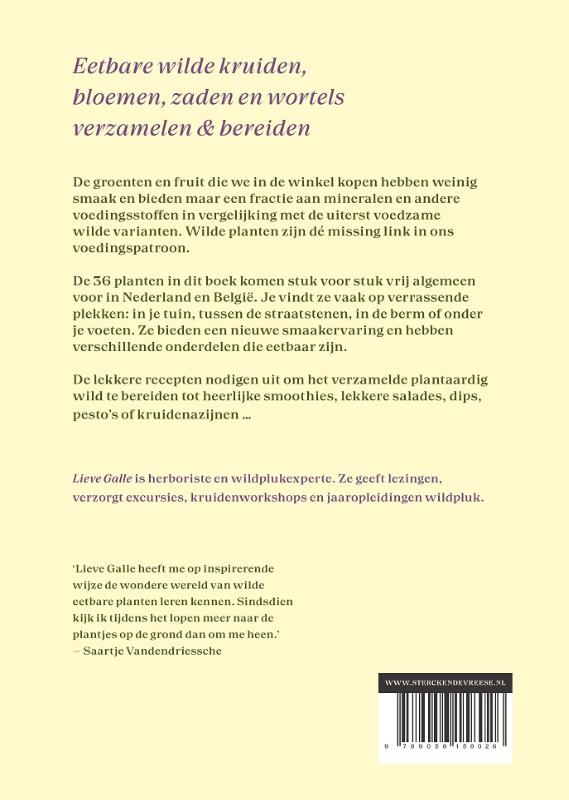 Achterkant van In het wild geplukt