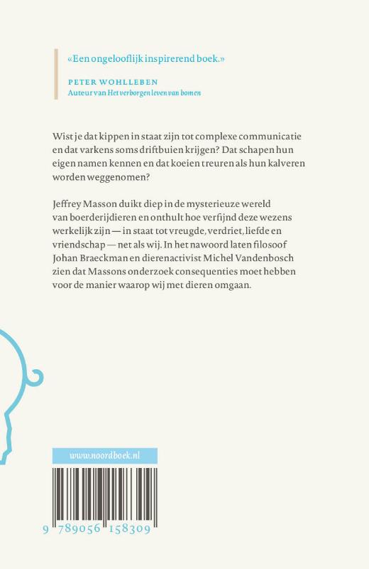 Achterkant van Het verborgen leven van boerderijdieren