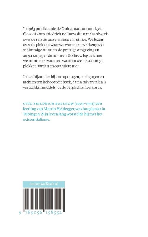 Achterkant van Mens & ruimte