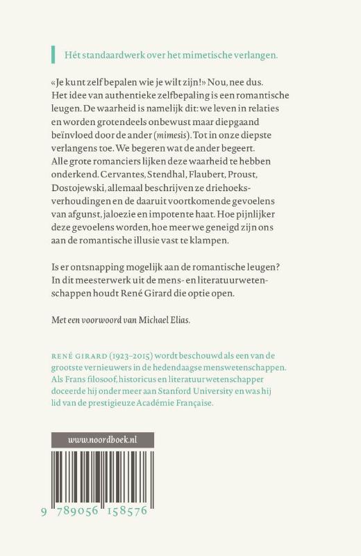 Achterkant van De romantische leugen en de romaneske waarheid