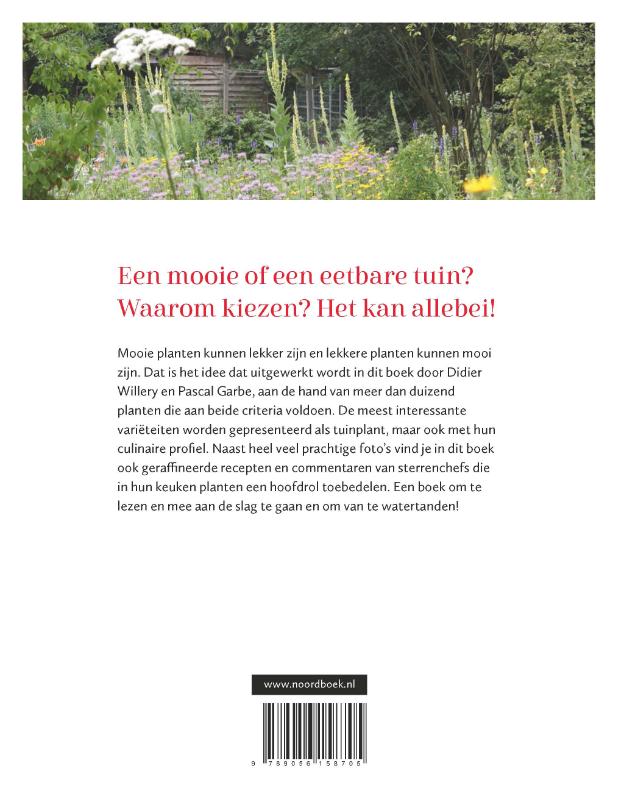 Achterkant van De eetbare siertuin