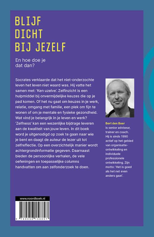 Achterkant van Blijf dicht bij jezelf