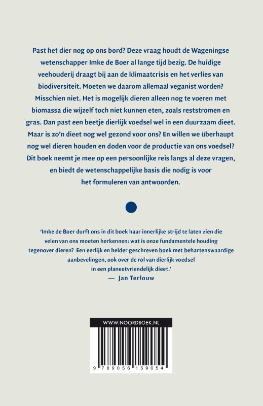 Achterkant van Past het dier nog op ons bord?