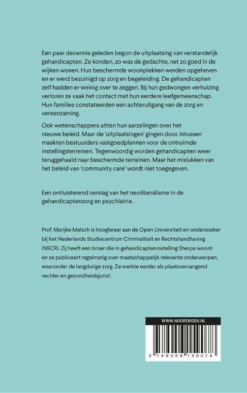Achterkant van Hoe gehandicapten hun thuis verloren