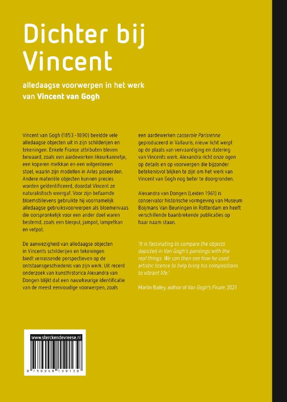 Achterkant van Dichter bij Vincent