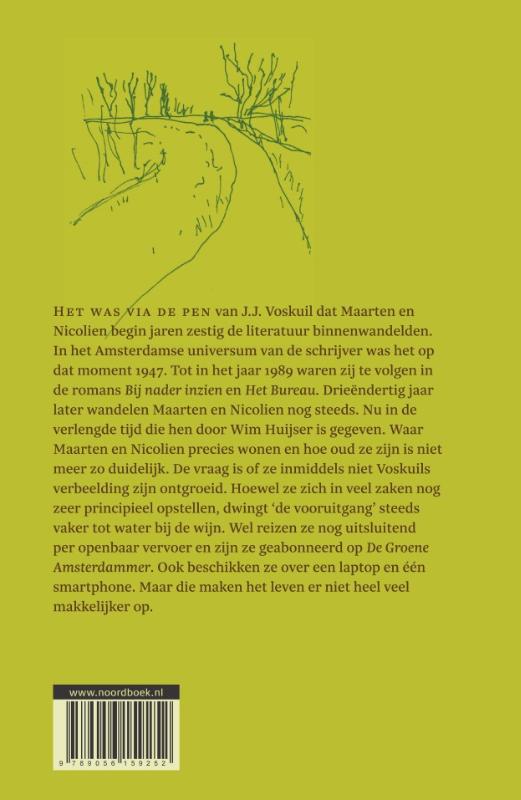 Achterkant van Aan de wandel