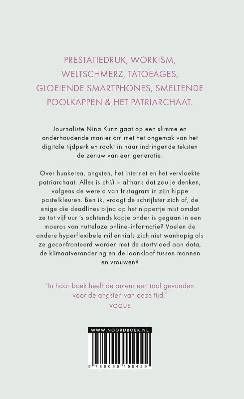 Achterkant van Ik denk ...dat ik te veel denk