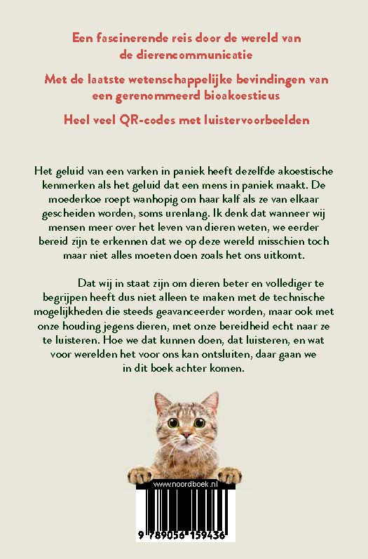 Achterkant van Over zingende muizen en piepende olifanten
