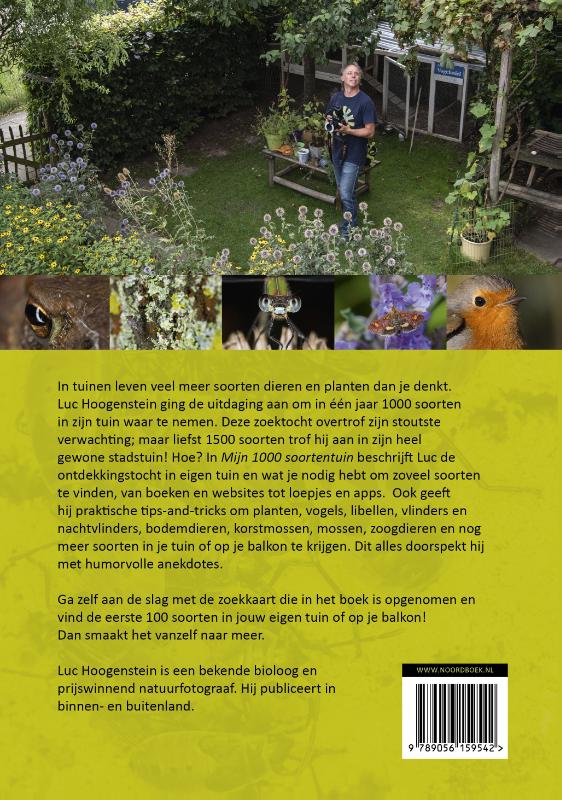 Achterkant van Mijn 1000 soortentuin