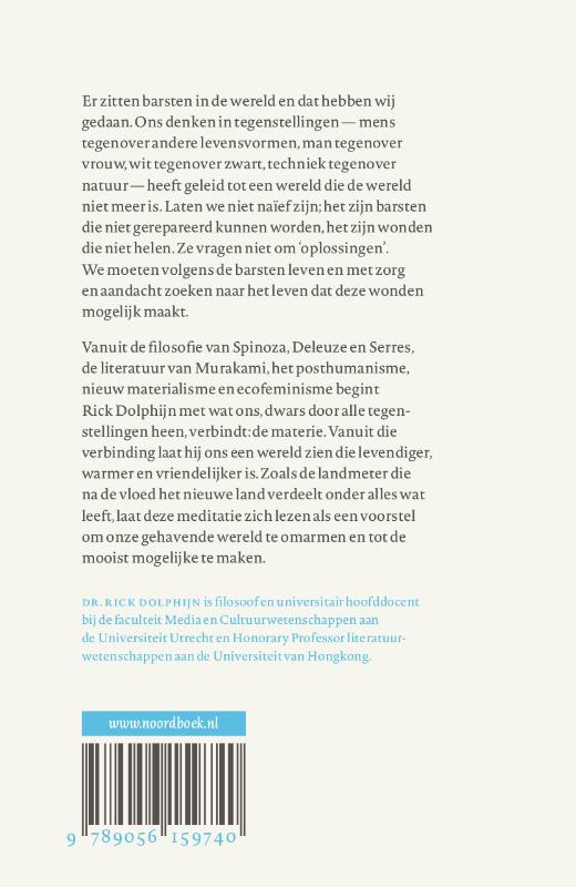 Achterkant van Filosofie van de materie