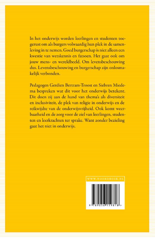 Achterkant van Bezield onderwijs