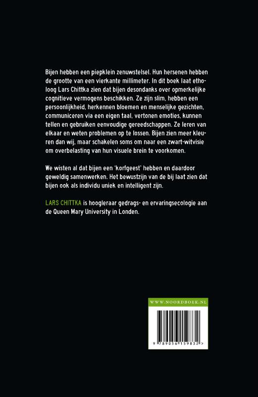 Achterkant van Het bewustzijn van de bij