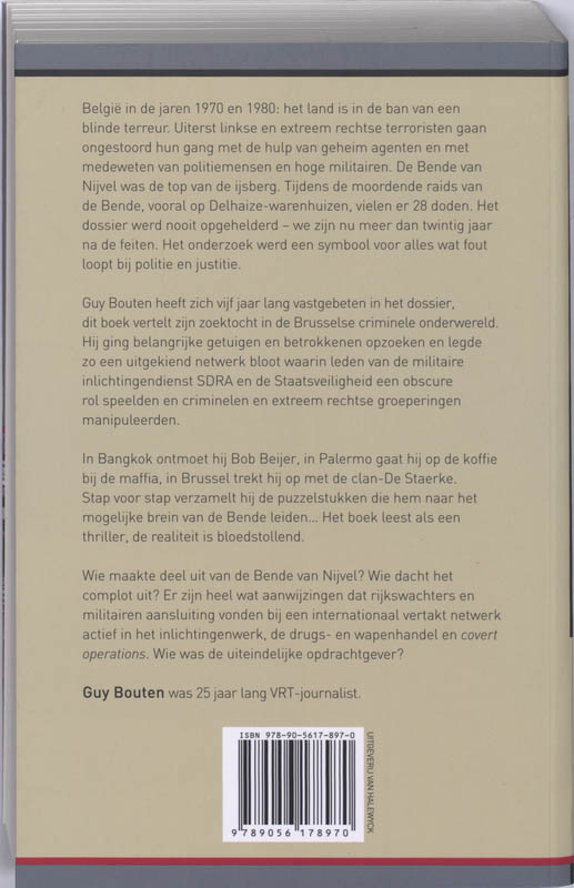 Achterkant van De bende van Nijvel