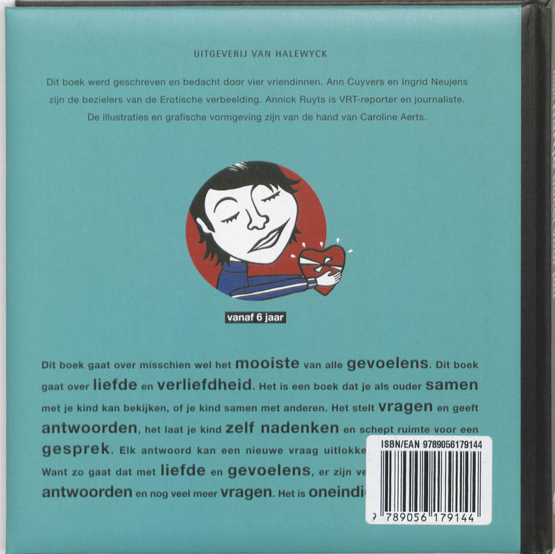 Achterkant van Mijn hartje bonst voor jou