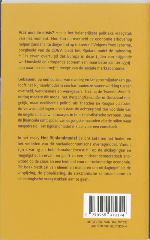 Achterkant van Rijnlandmodel