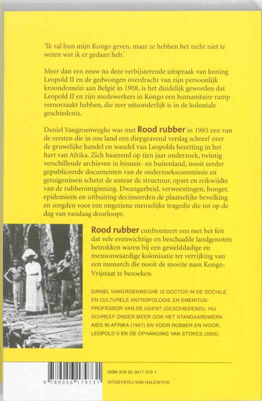 Achterkant van Rood rubber