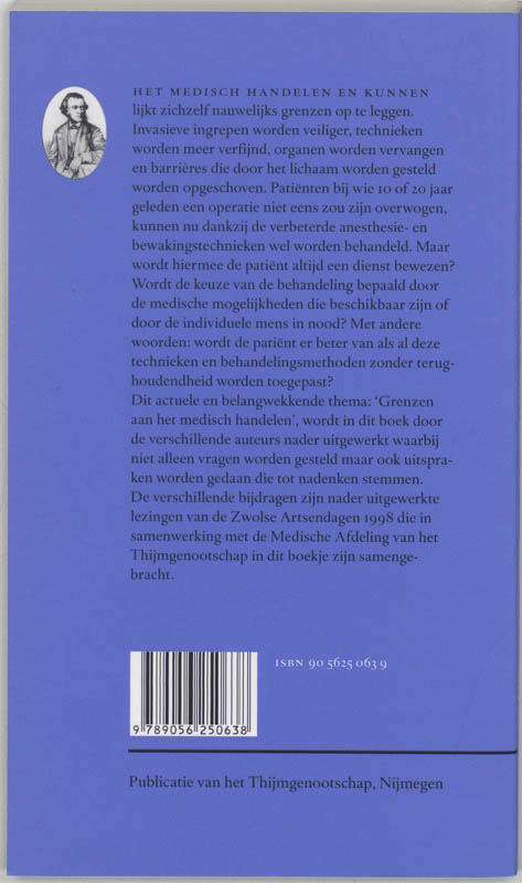 Achterkant van Grenzen aan het medisch handelen