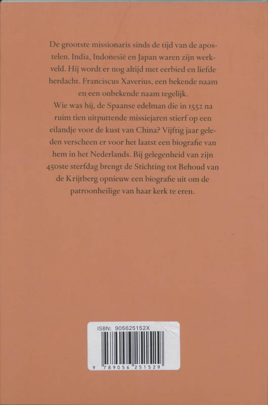 Achterkant van Xaverius