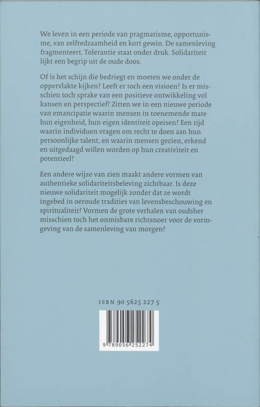 Achterkant van Waar het visioen verdwijnt, verwildert het volk
