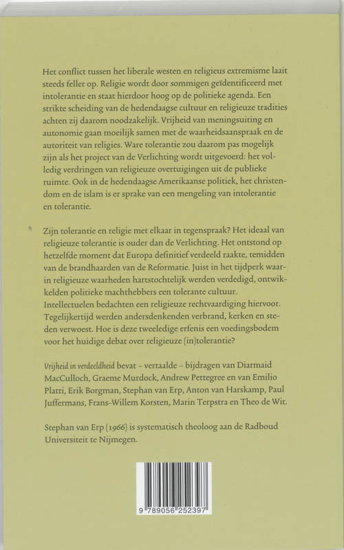 Achterkant van Vrijheid in verdeeldheid