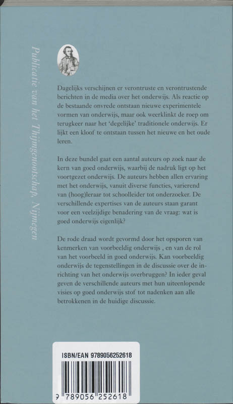 Achterkant van Voorbeeldig onderwijs