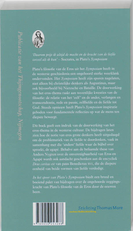 Achterkant van In het spoor van Plato's Symposium