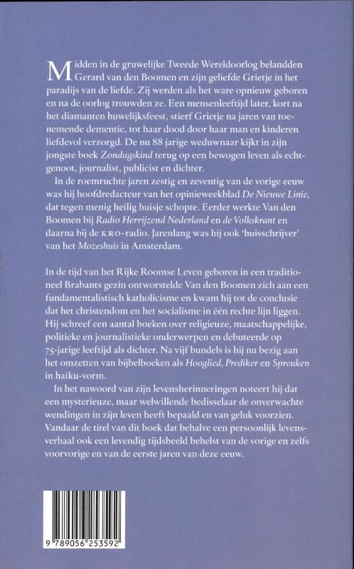 Achterkant van Zondagskind