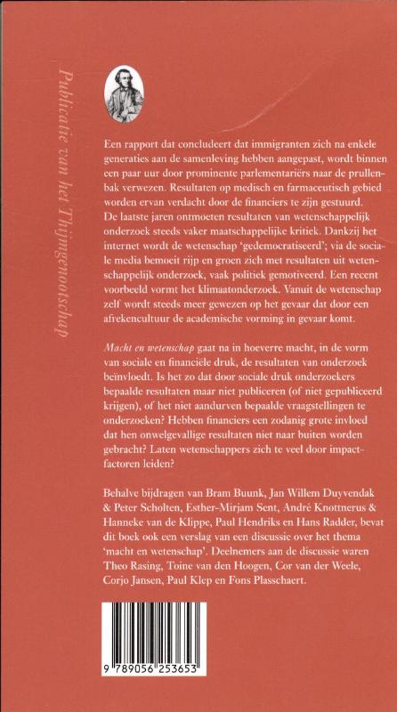 Achterkant van Macht en wetenschap