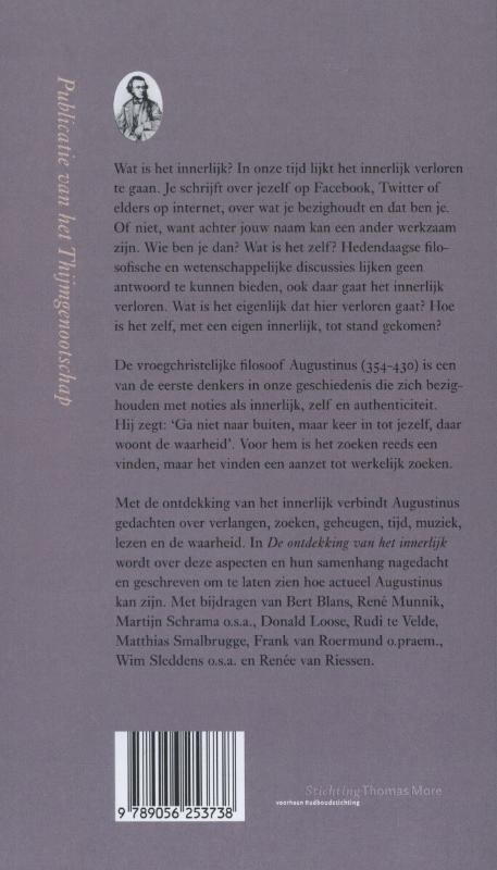 Achterkant van De ontdekking van het innerlijk