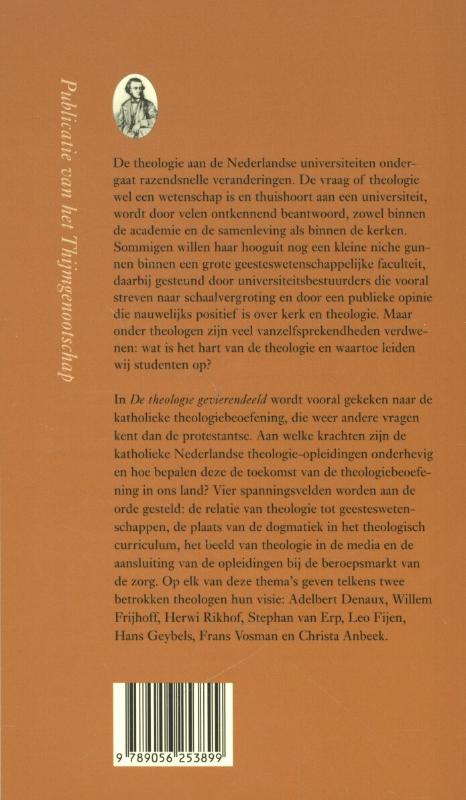 Achterkant van De theologie gevierendeeld