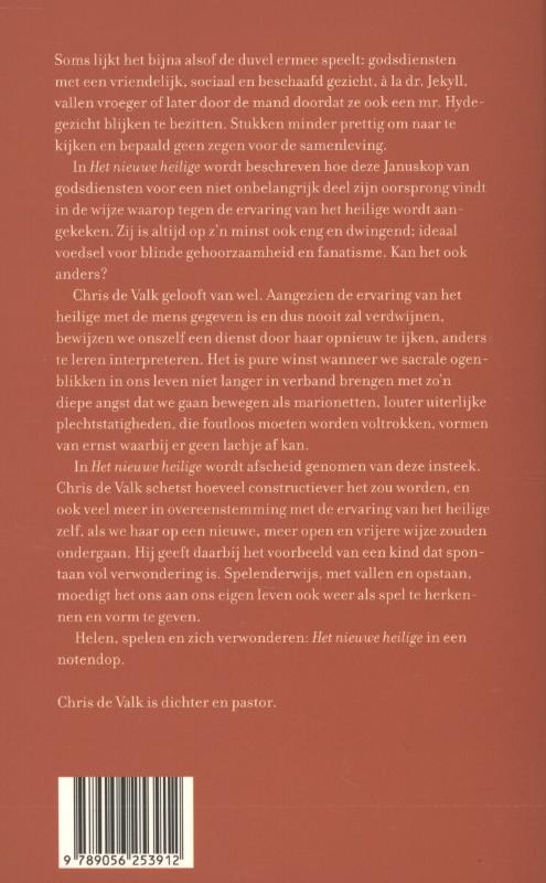 Achterkant van Het nieuwe heilige