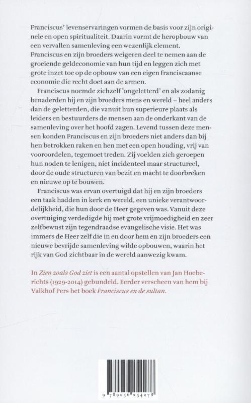 Achterkant van Zien zoals God ziet
