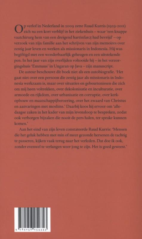 Achterkant van Terugblik vanaf de zijlijn