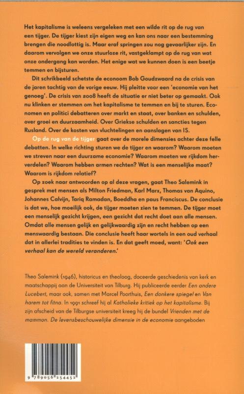 Achterkant van Op de rug van de tijger