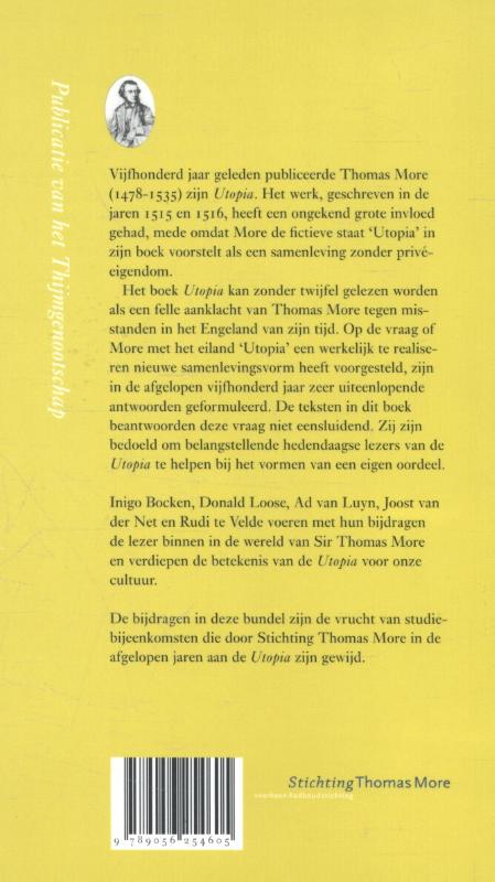 Achterkant van 500 jaar Utopia