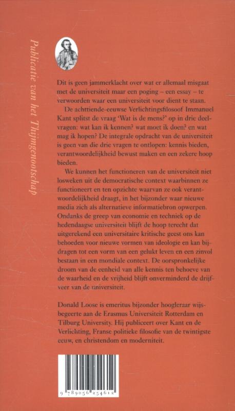 Achterkant van De universiteit