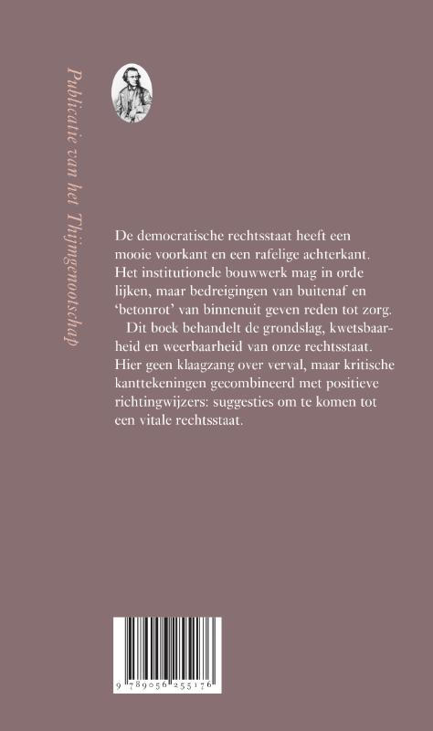 Achterkant van Een vitale rechtsstaat