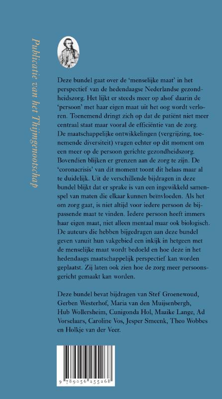 Achterkant van De menselijke maat