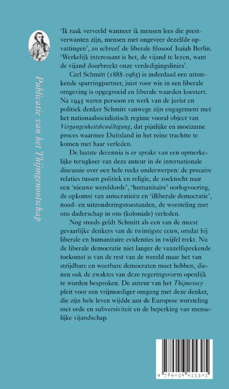 Achterkant van Godenstrijd in de liberale democratie