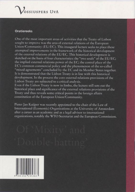 Achterkant van Of Mixity and Double-hatting