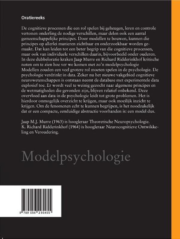 Achterkant van Modelpsychologie