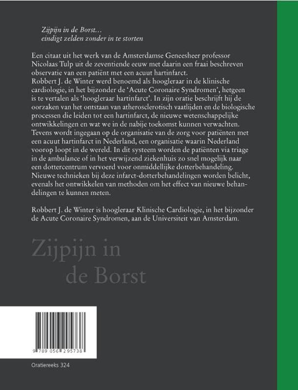 Achterkant van Zijpijn in de borst