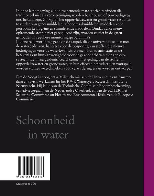 Achterkant van Schoonheid in water