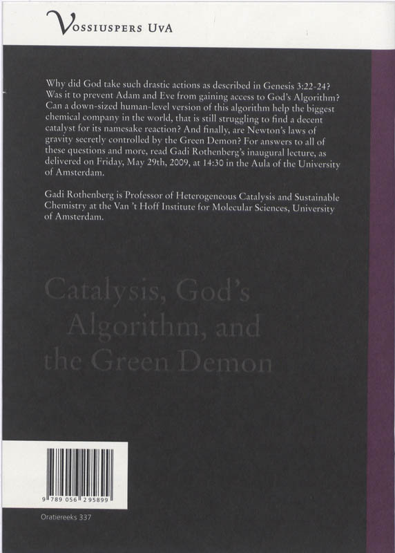 Achterkant van Catalysis, God's Algorithm, and the Green Demon