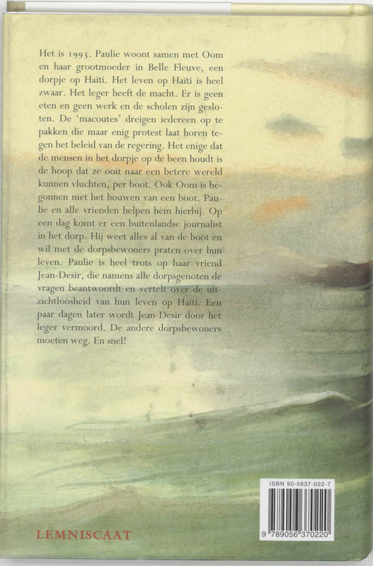 Achterkant van Vannacht op zee