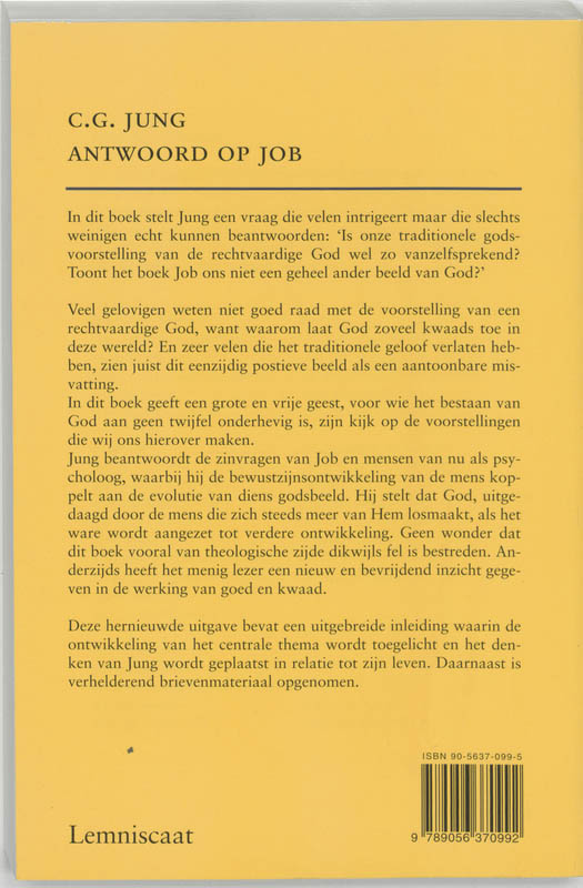 Achterkant van Antwoord op Job