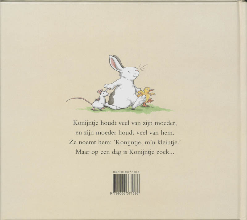 Achterkant van Konijntje, m'n kleintje