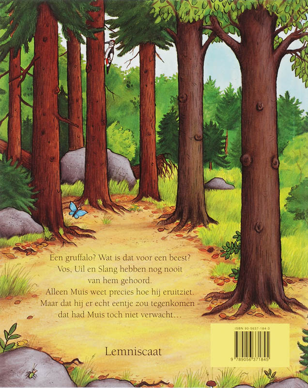 Achterkant van De Gruffalo