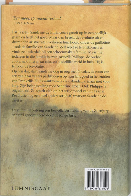 Achterkant van De guillotine